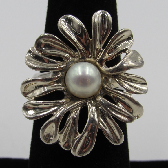 Hagit Gorali Jewelry - Size 6 Sterling Pearl Israel Hagit Gorali Ring